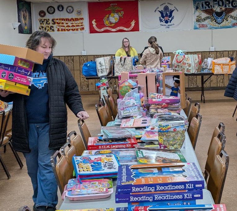 Communities come together to brighten the holiday for school children