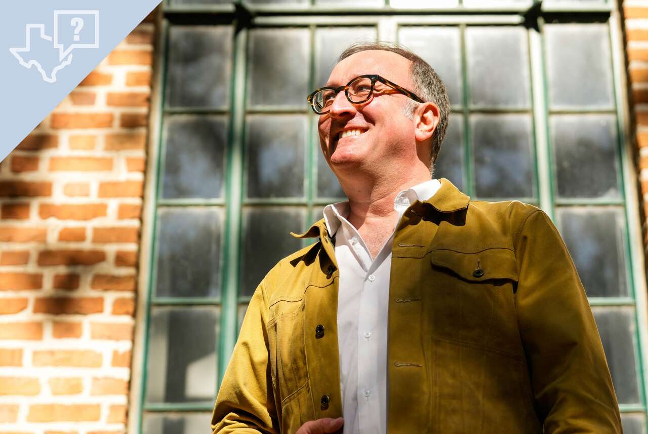 James Glassman, the Houstonian behind the history project Houstorian, is photographed in Houston, Thursday, Dec. 11, 2025.