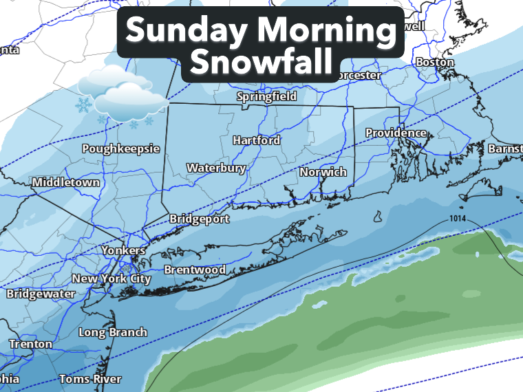 A milder Saturday in CT ahead of first accumulating snow of season