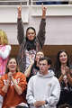 Texas fans cheer as Texas volleyball plays Indiana in a Sweet 16 NCAA Tournament match in Gregory Gymnasium in Austin, Friday, Dec. 12, 2025. The Longhorns will advance to Elite Eight with a 3-0 win.