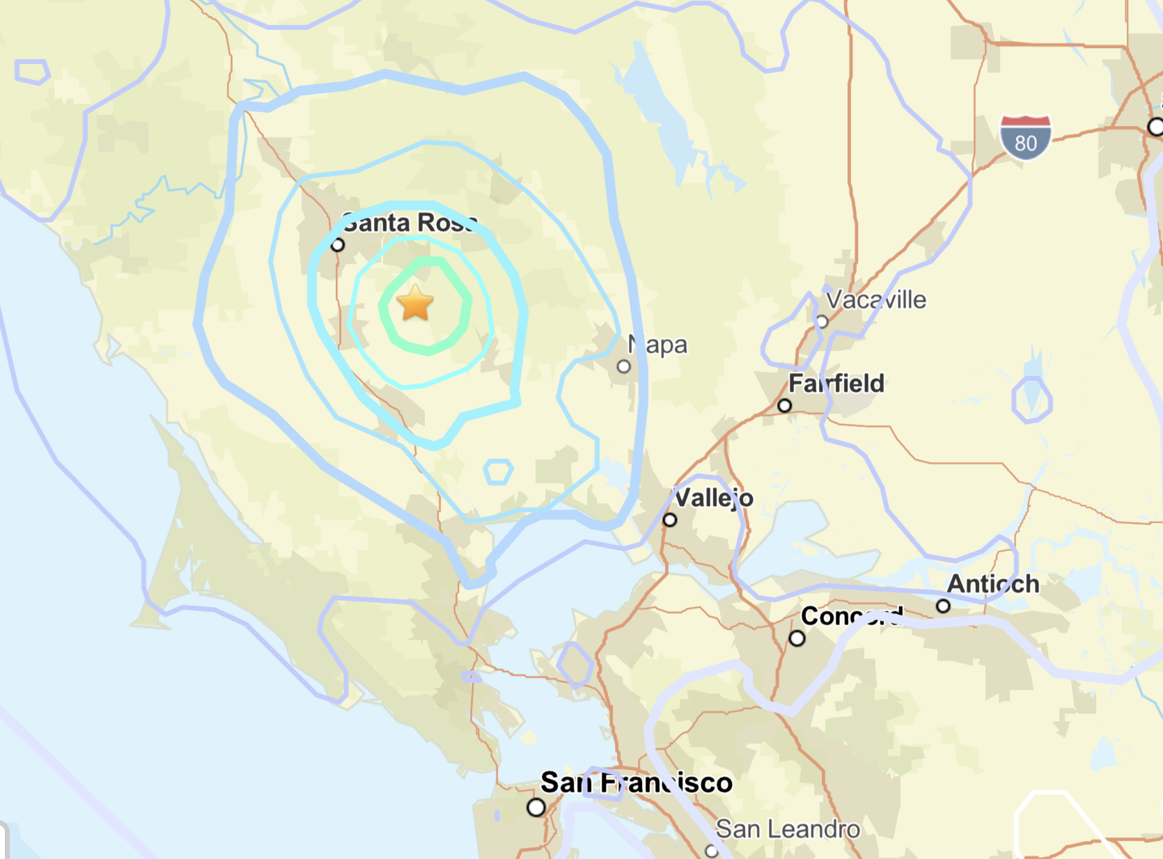 Three earthquakes strike Sonoma County within an hour