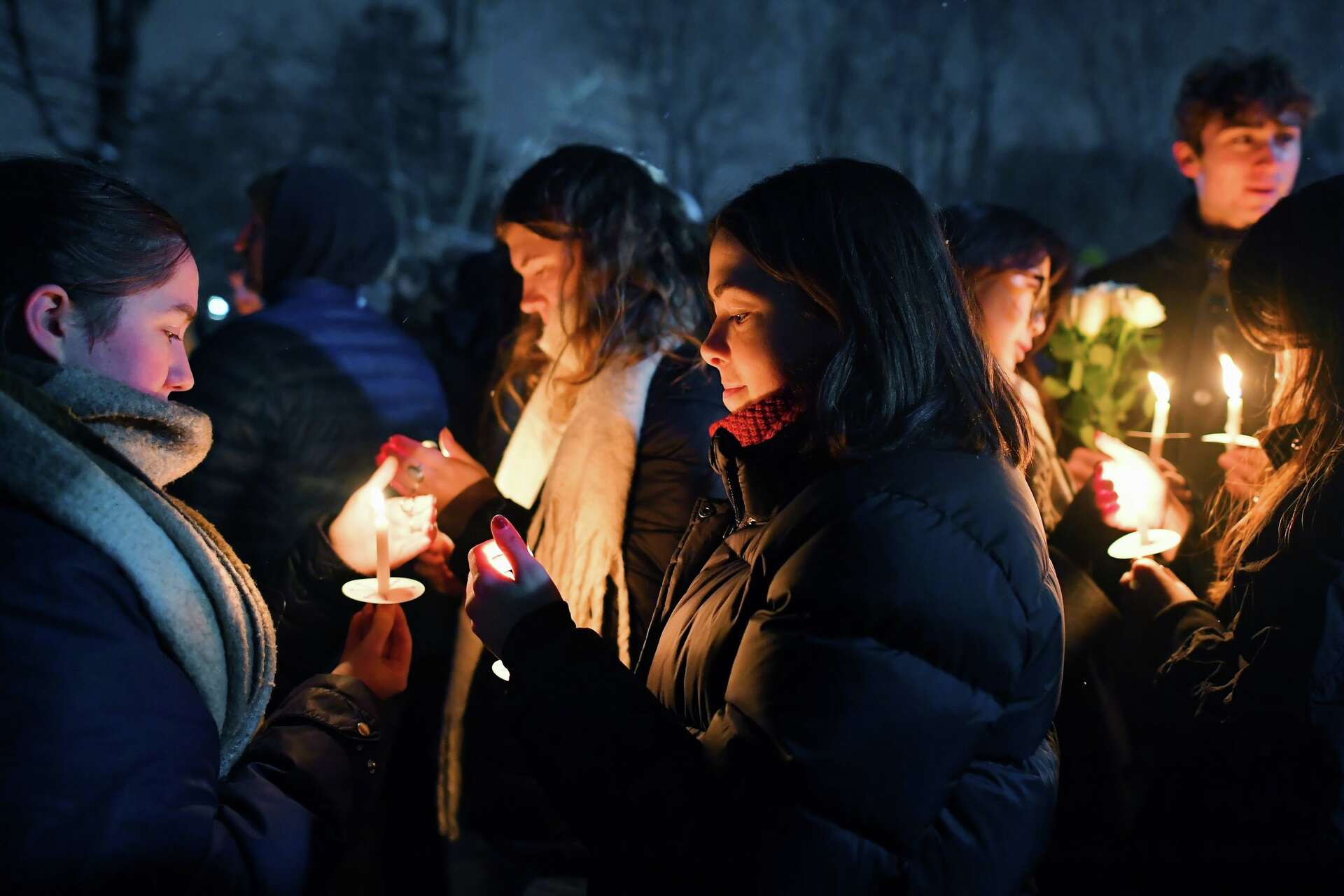 Photos show memorials for those killed in shooting at Brown ...