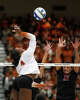 Texas Longhorns outside hitter Torrey Stafford (4) spikes the ball during the NCAA Regional Final volleyball match against Wisconsin at Gregory Gym on Sunday, Dec. 14, 2025 in Austin.