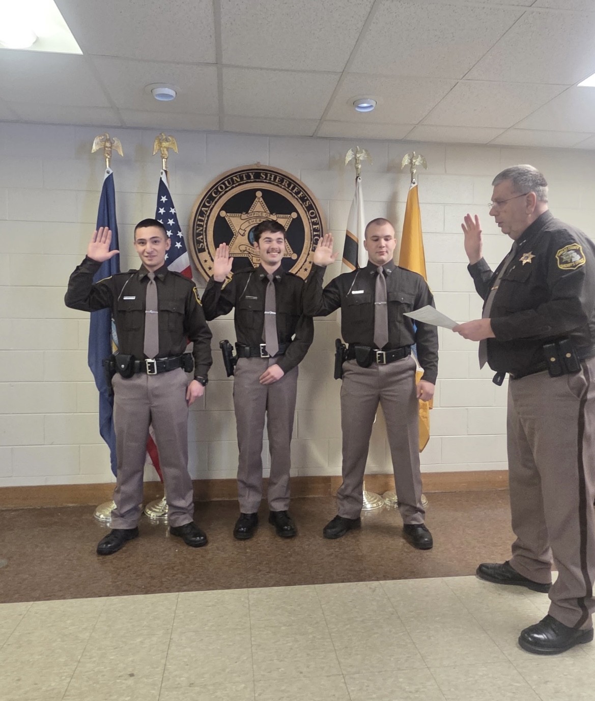 Sanilac County swears in three new sheriff’s deputies