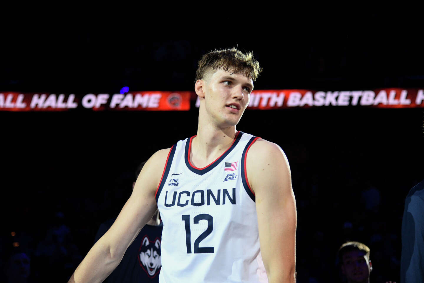 Freshman Eric Reibe is wired for UConn men's basketball