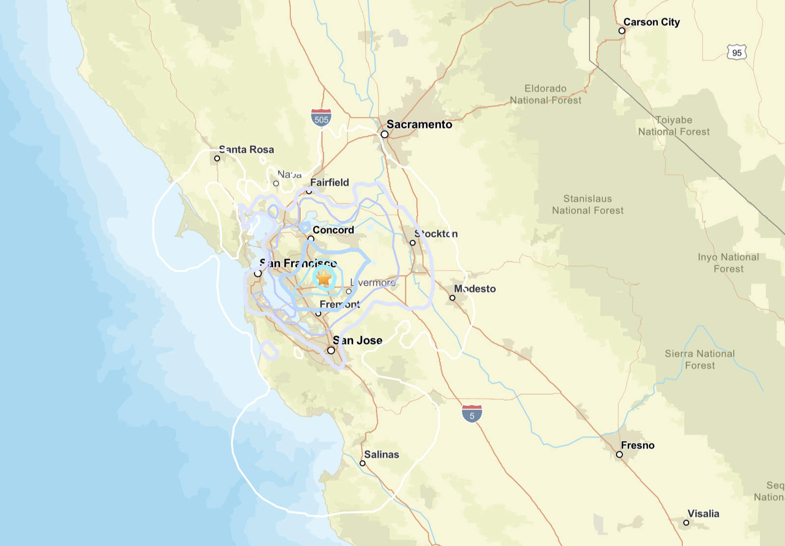 Another earthquake swarm, with largest shake at 4.0, hits the Bay Area