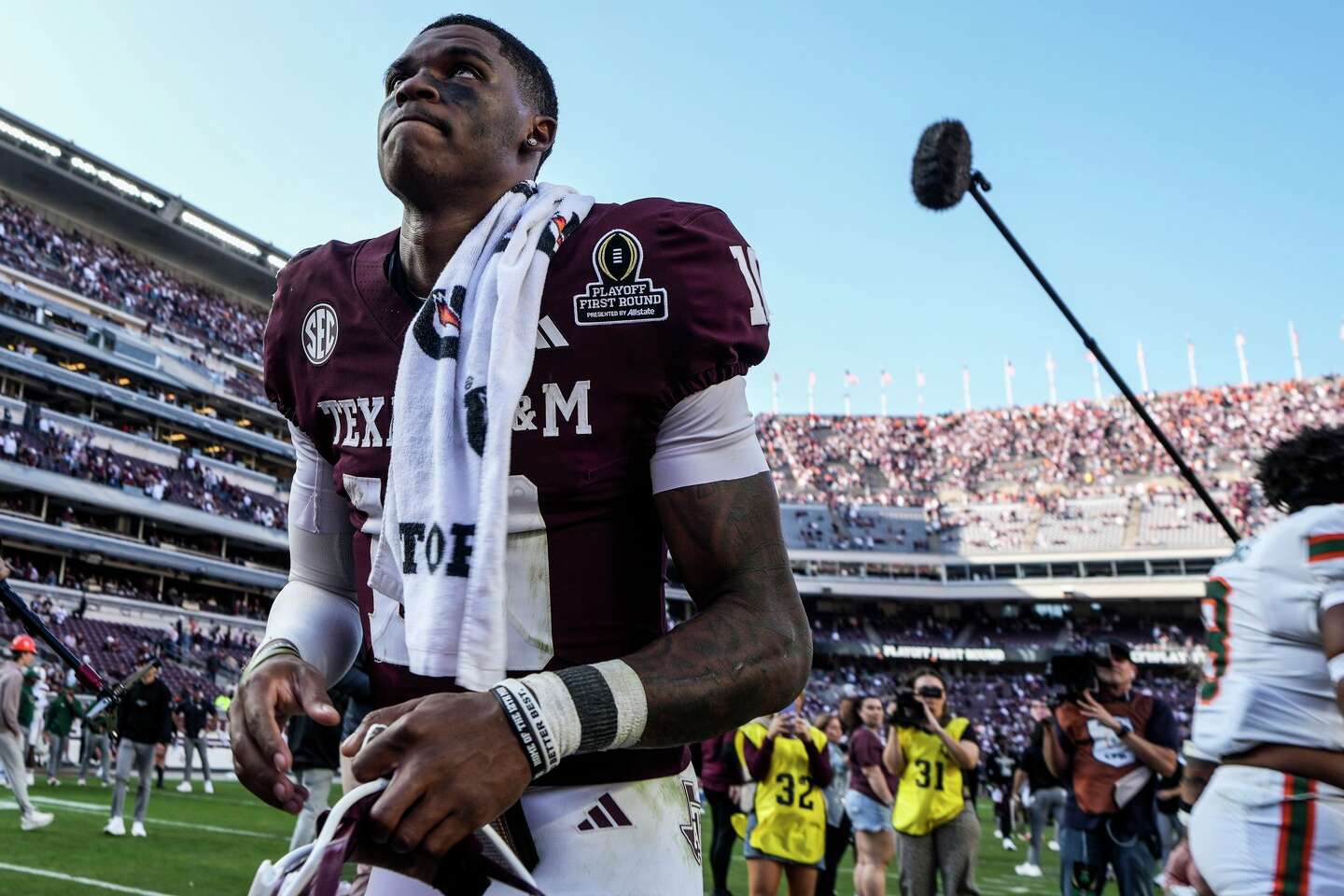 Texas A&M quarterback Marcel Reed makes it official. 'I'm back'
