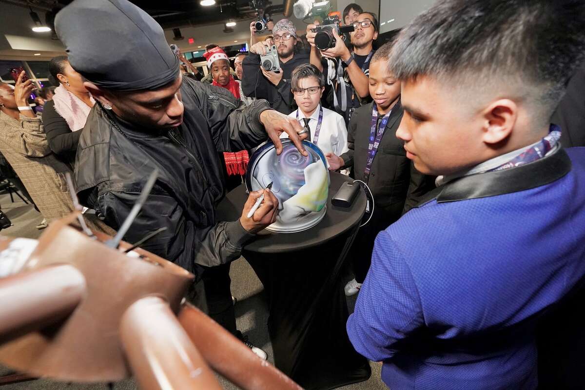 Travis Scott attends the Space Design Program Showcase at Space Center Houston on December 19, 2025 in Houston, Texas.