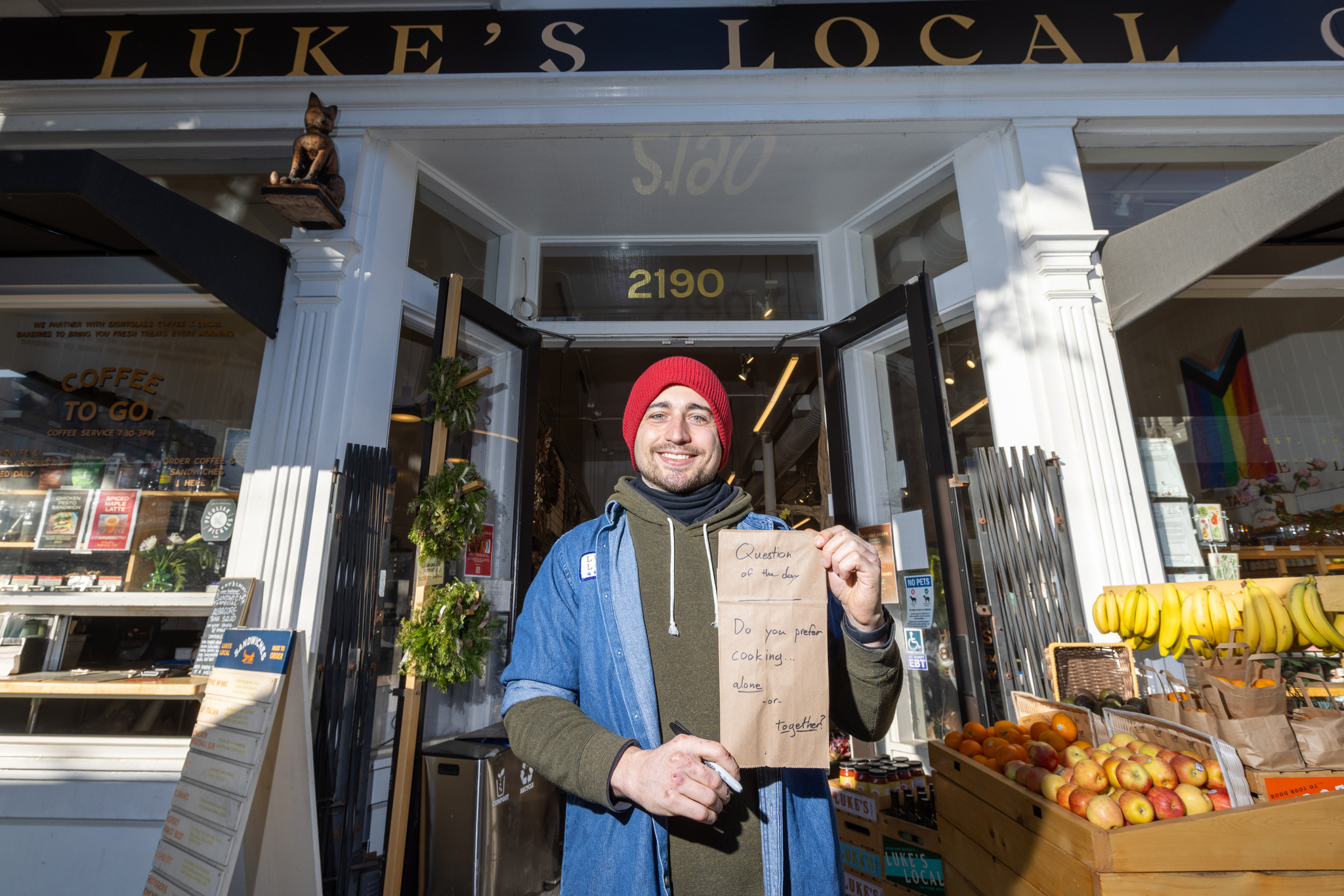 An SF grocery store cashier's experiment polling customers at checkout
