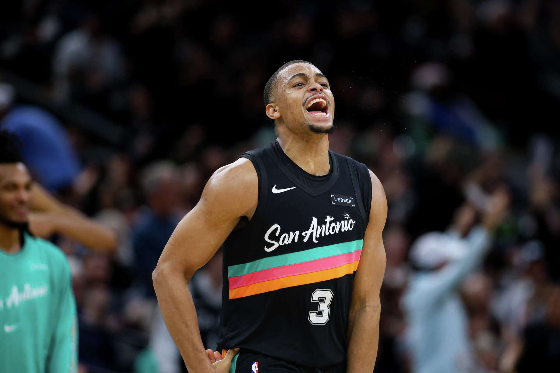 Spurs' Keldon Johnson plays in milestone game