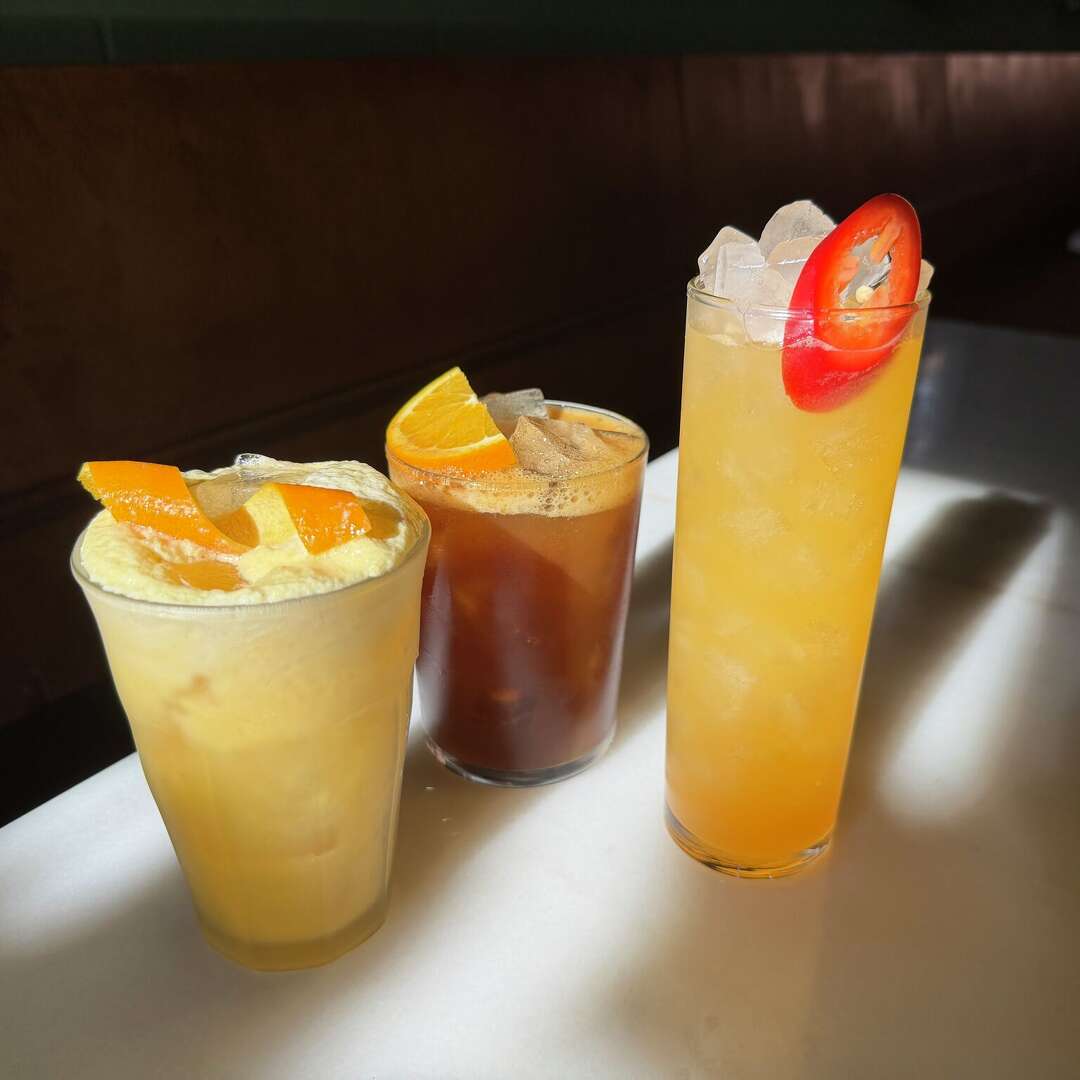 Three mocktails offered at Tiny Champions. 