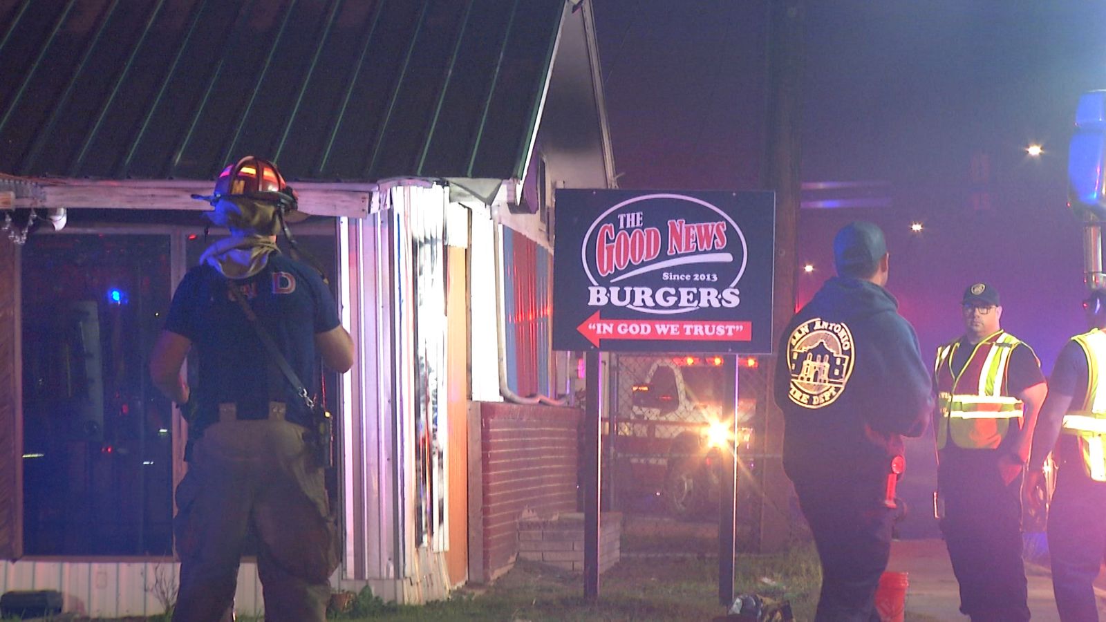 Fire damages San Antonio restaurant Good News Burgers
