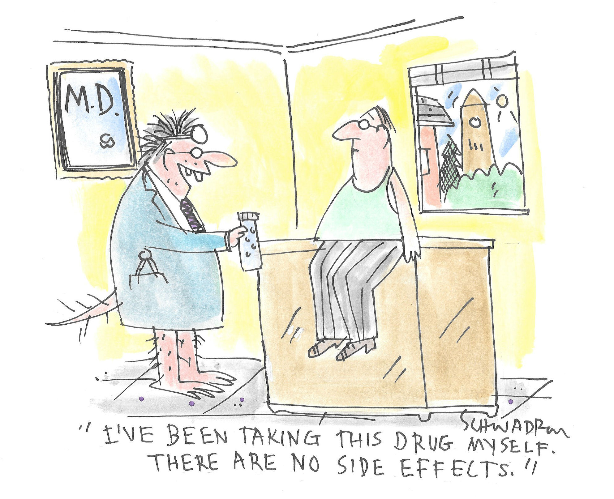 Opinion cartoon: Side effects