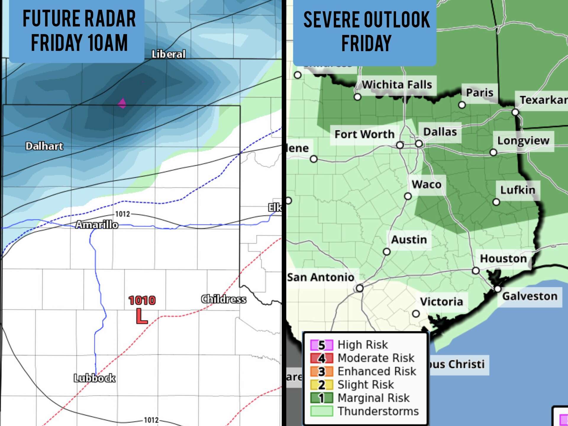 Severe storms, snow possible in Texas this week. Here’s where.