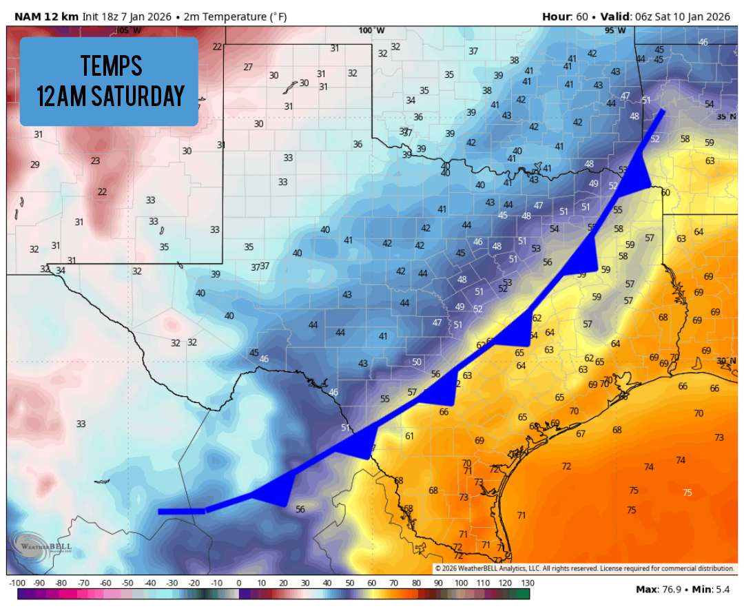 South Texas weather: Warm today, strong cold front coming soon