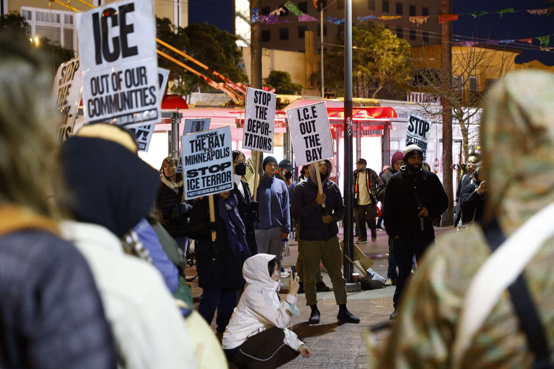 Protesters gather in S.F. after ICE kills a woman in Minneapolis