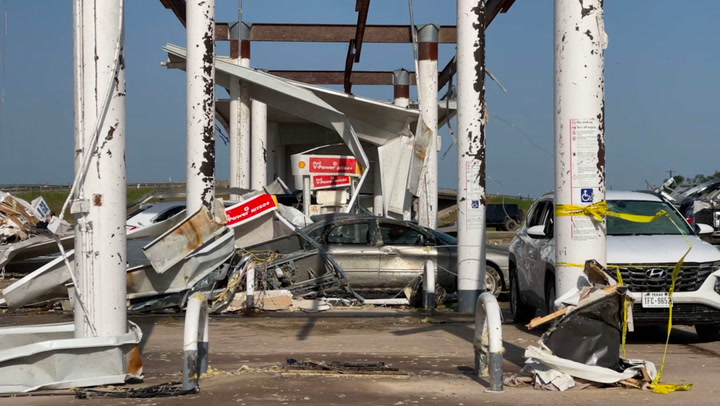 Video: Late-night tornado leaves trail of destruction in North Texas