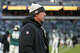 Head coach Kyle Shanahan of the San Francisco 49ers looks on before the NFC Wild Card Playoff game against the San Francisco 49ers at Lincoln Financial Field on Jan. 11, 2026 in Philadelphia.