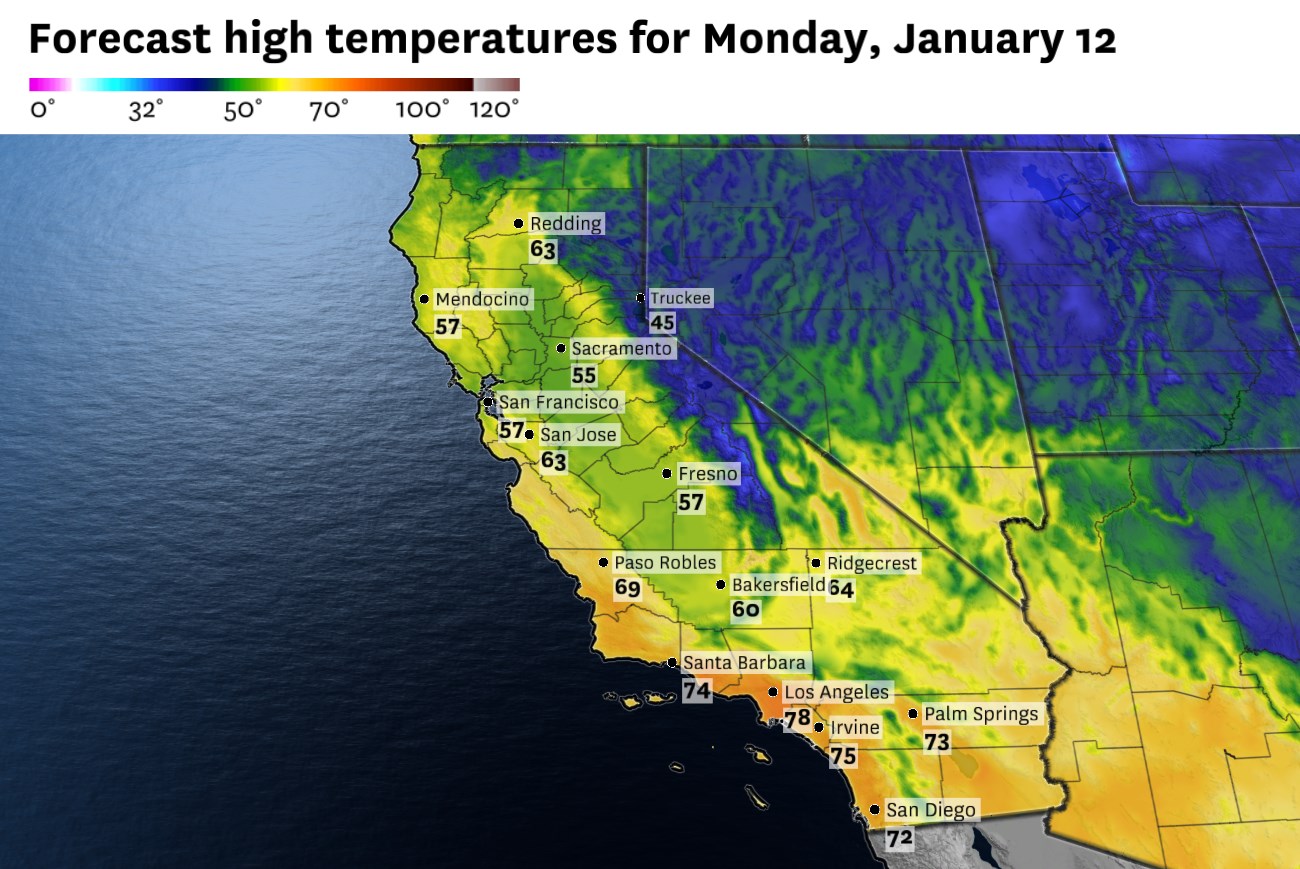 sfchronicle.com - Anthony Edwards - California weather: Warming trend ahead with one major exception