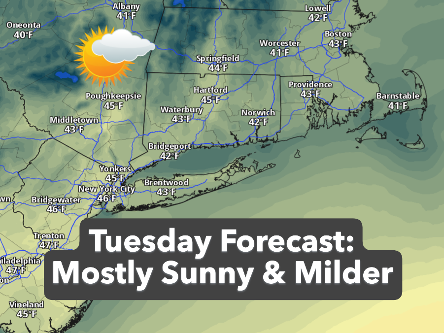 Mild and sunny in CT before cold weather returns late week