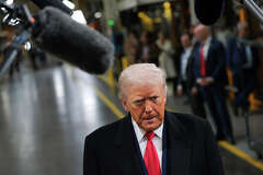UAW worker who jeered Trump gets suspended
