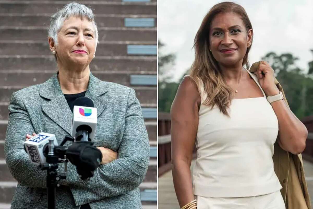 Mayor Annise Parker (left) and Letitia Plummer (right.)