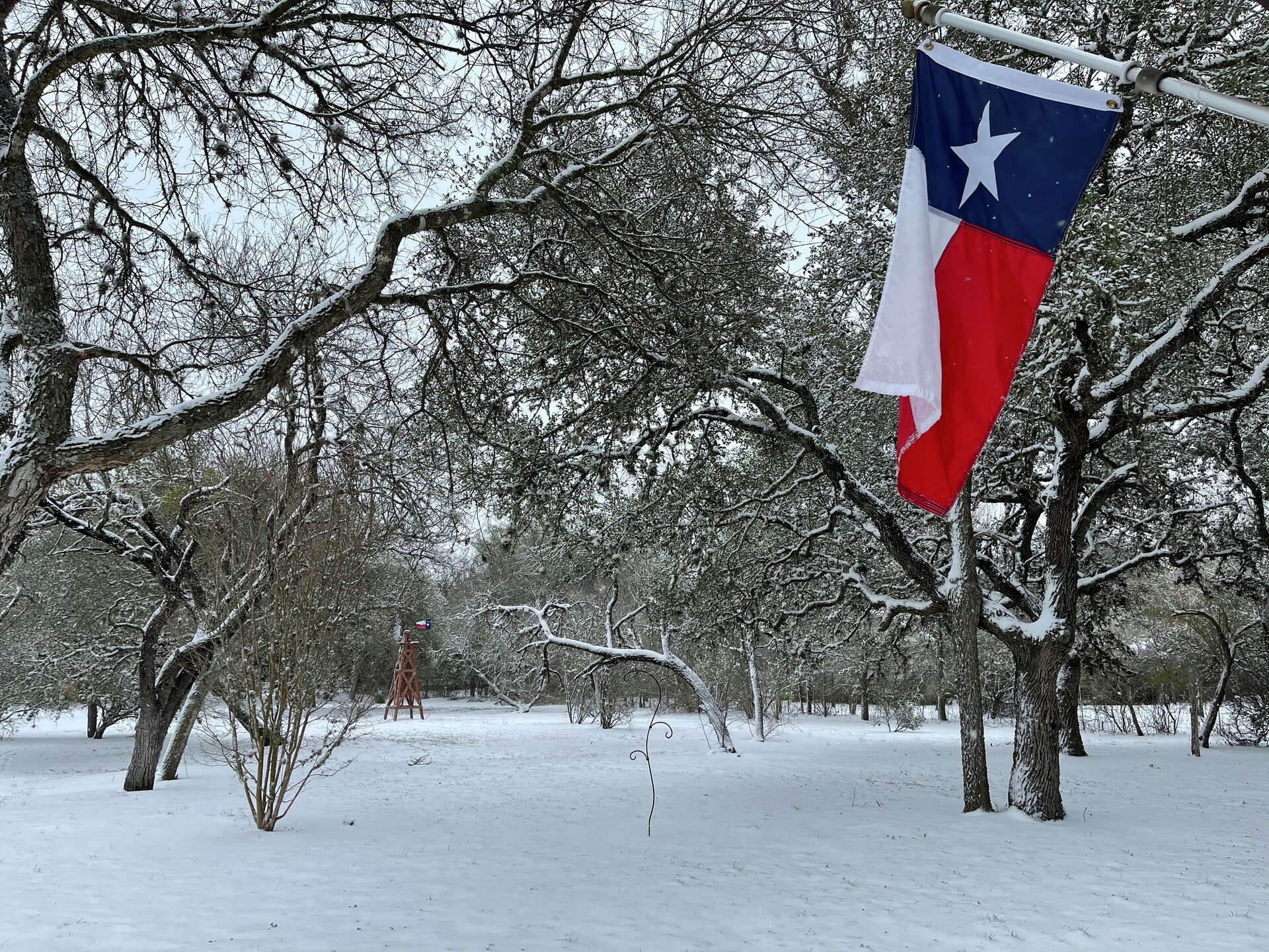 No Snow Ruler Texas Snowfall blankets Texas as winter weather finally moves in
