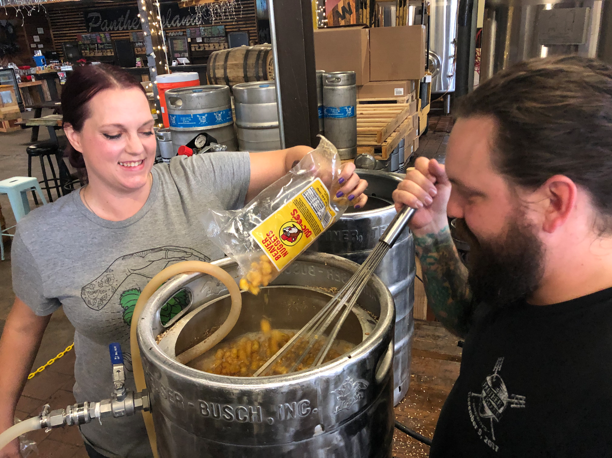 Beer brewed with Buc-ee's Beaver Nuggets now for sale in Fort Worth
