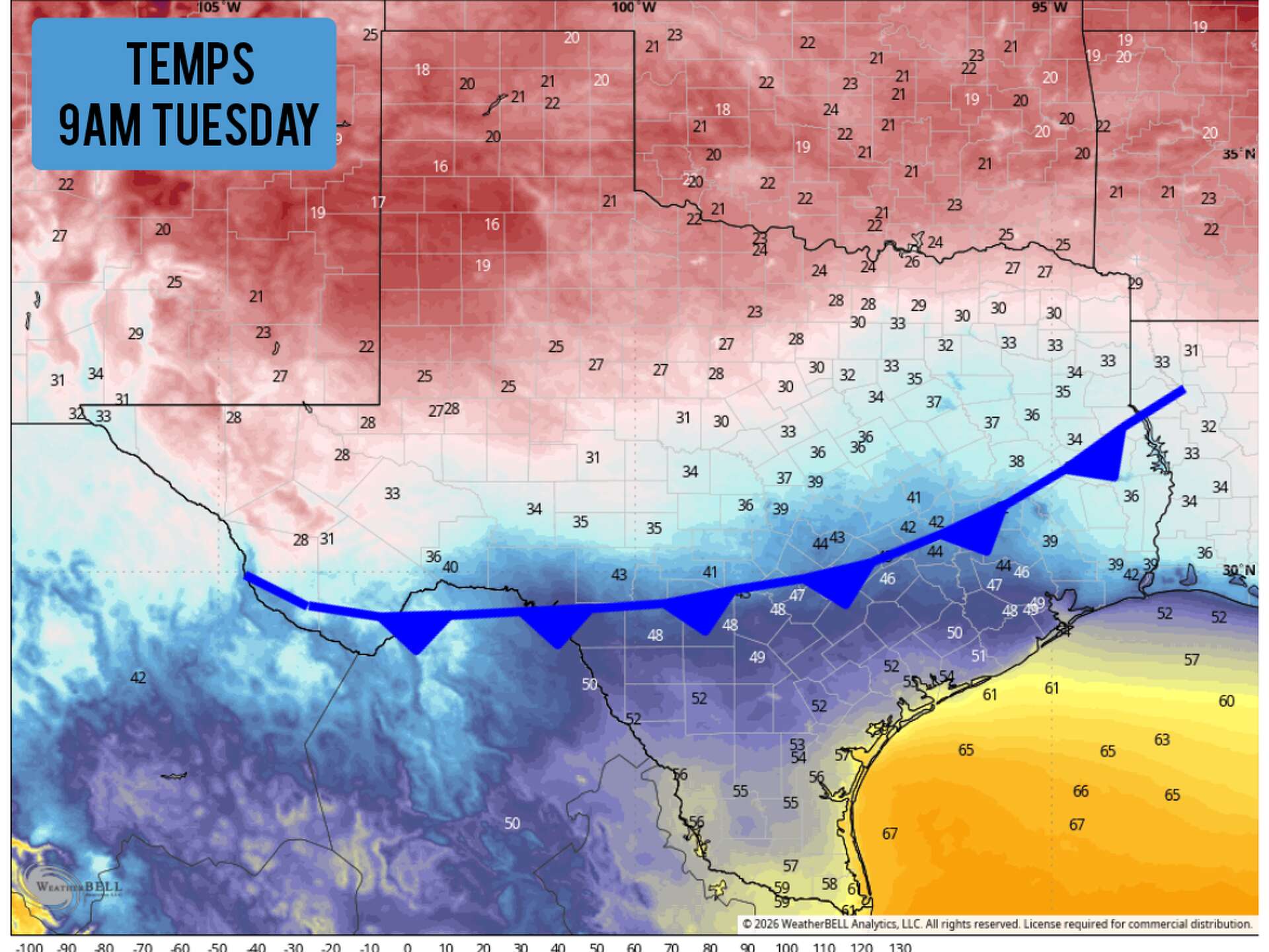 Another cold front for South Texas this week. What to expect.
