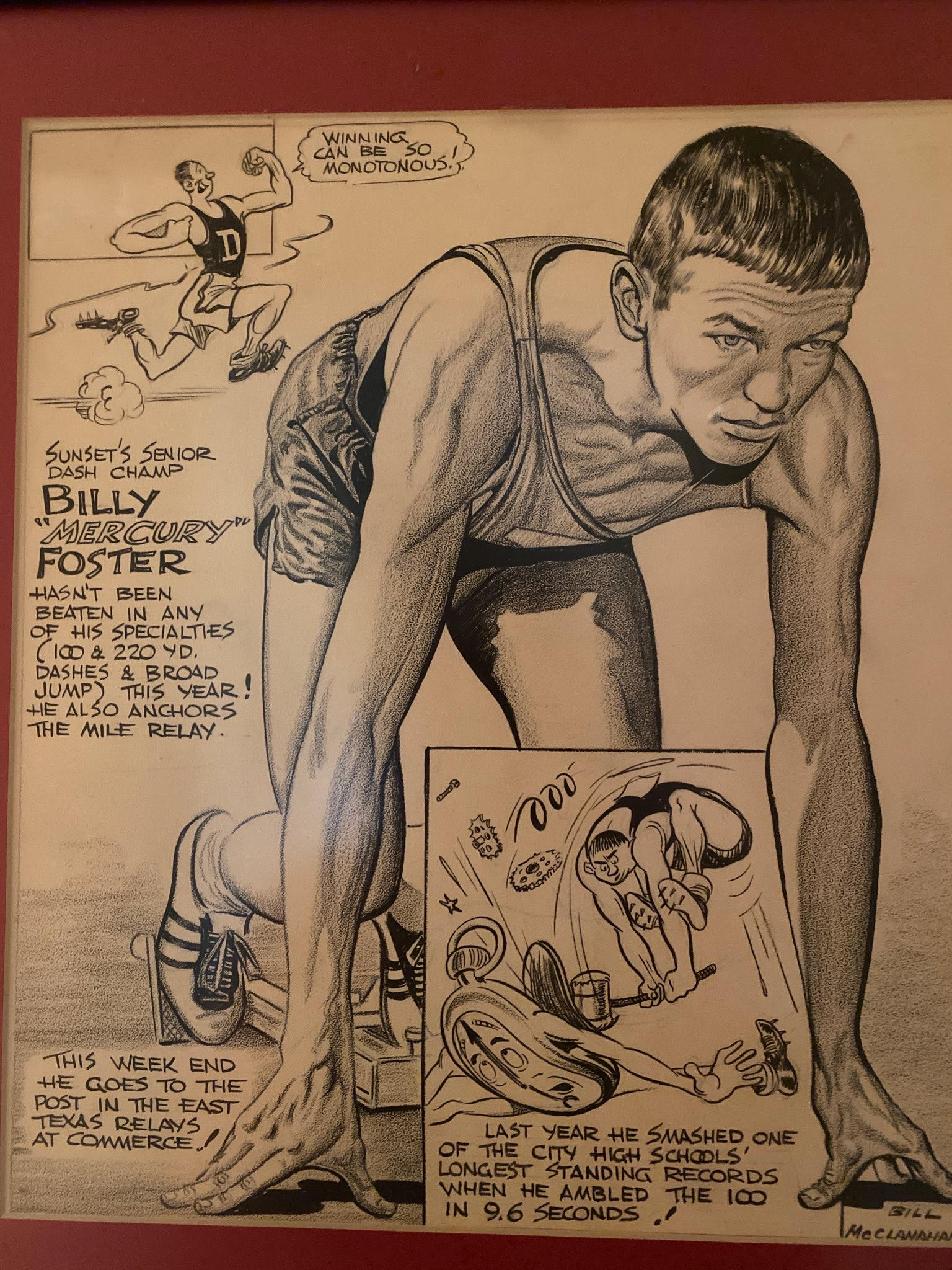 SMU track star Billy Foster will be remembered best not just for ...