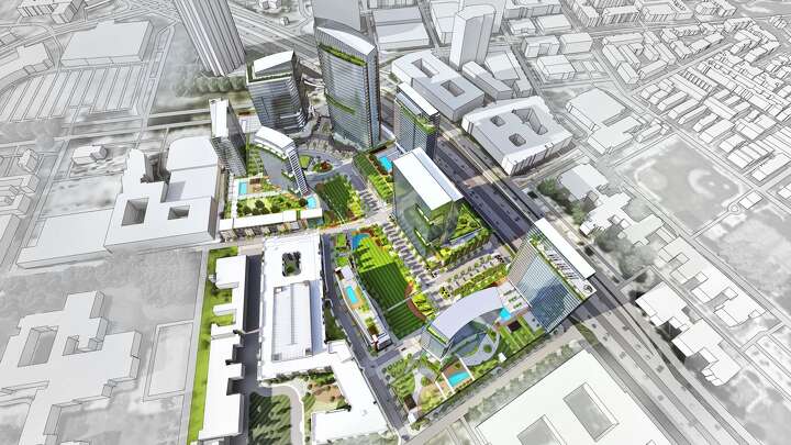 $2.5 billion The Central project near downtown Dallas starts work