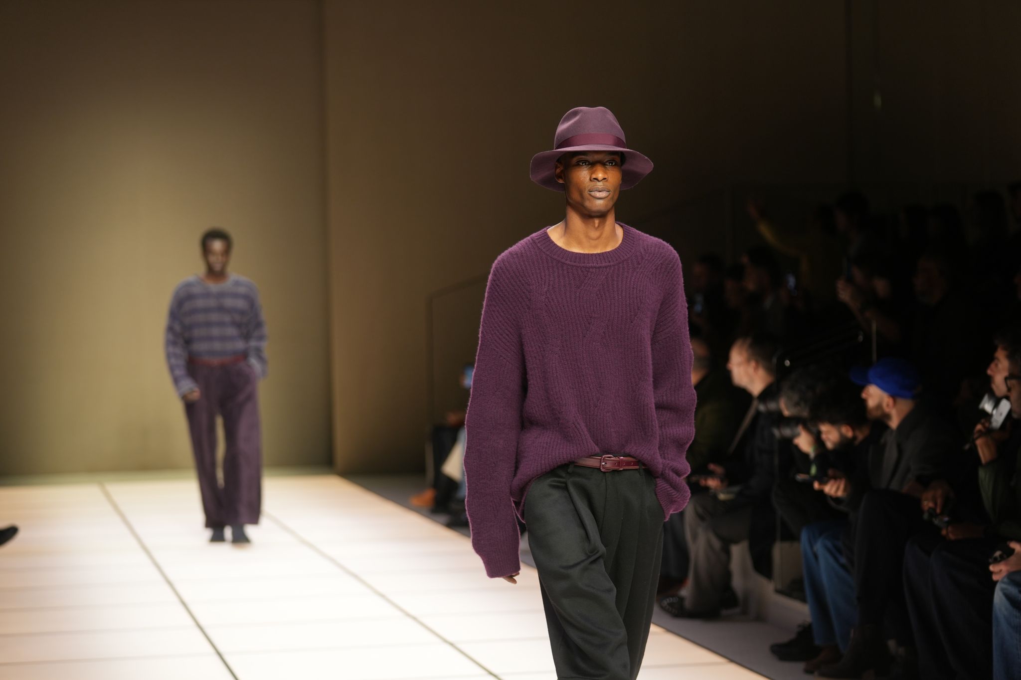 Giorgio Armani launches new era with iridescent colors and a star