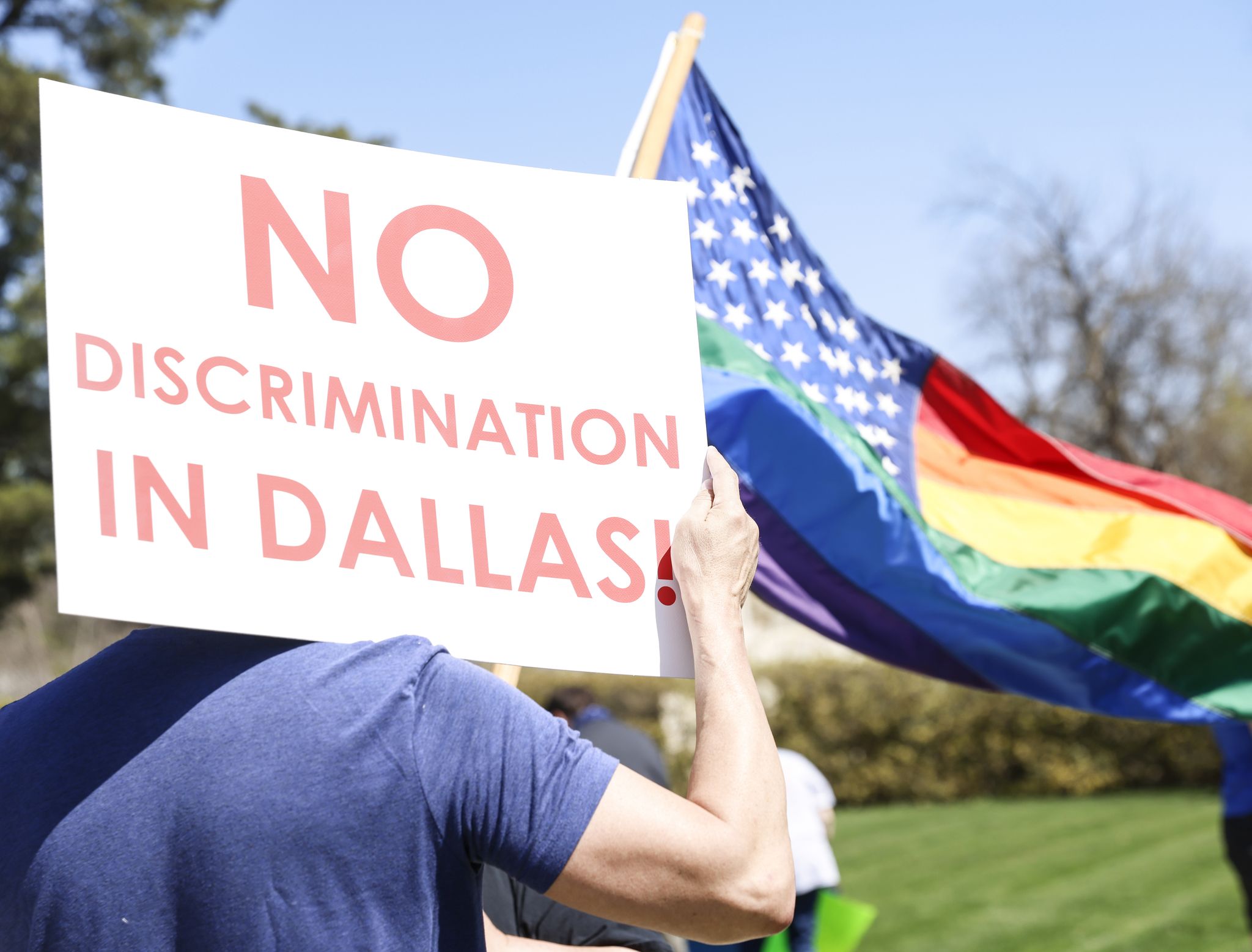 'Not in our Dallas'; Protesters rally against discrimination at Dallas ...