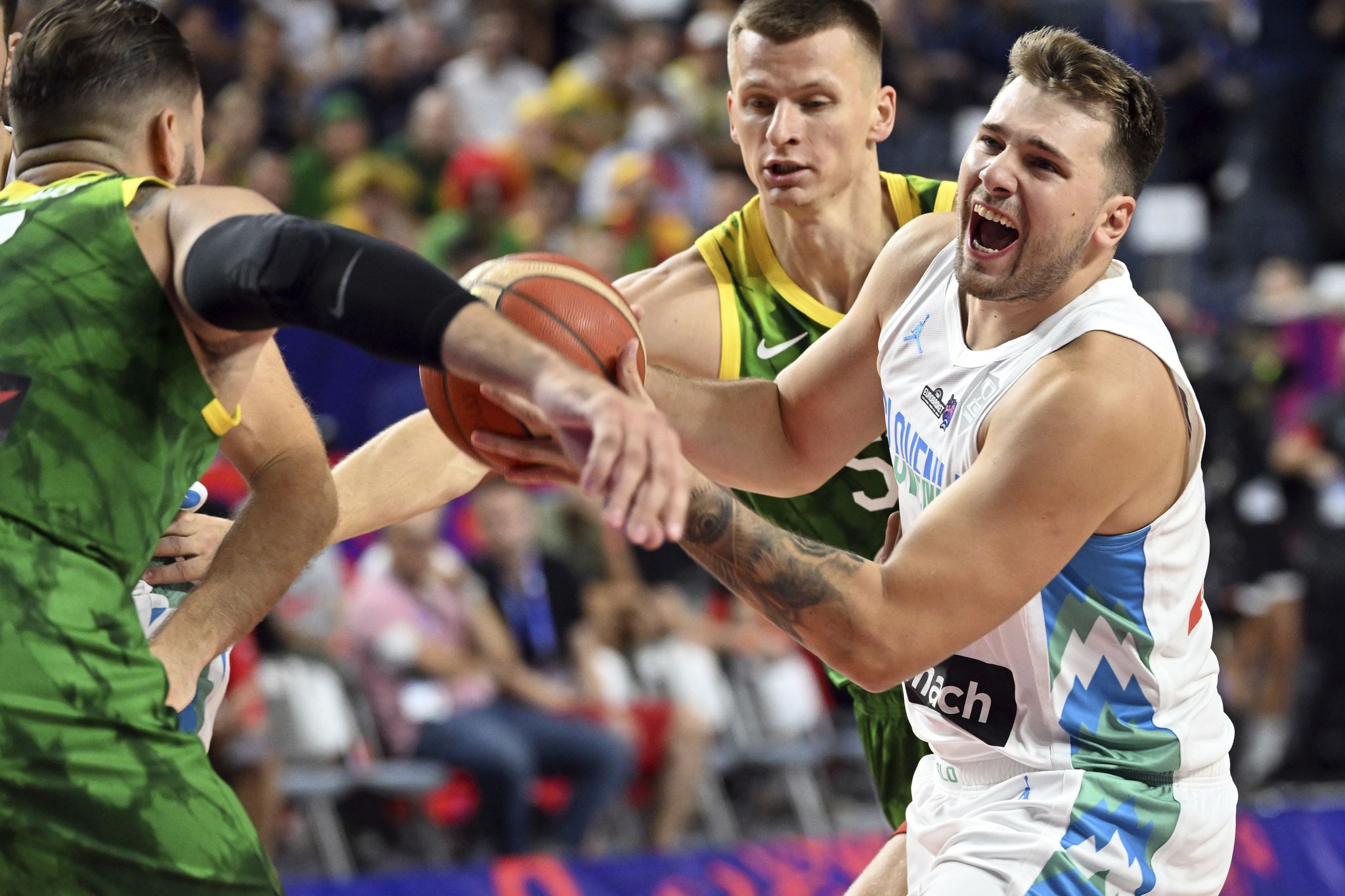Luka Doncic powers Slovenia to EuroBasket win over Lithuania