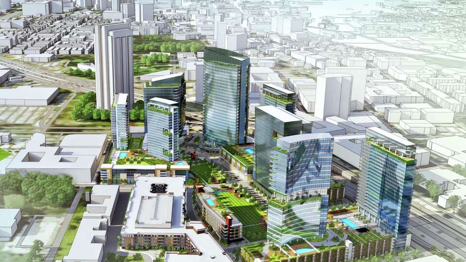 Retail buildings planned north of downtown Dallas.