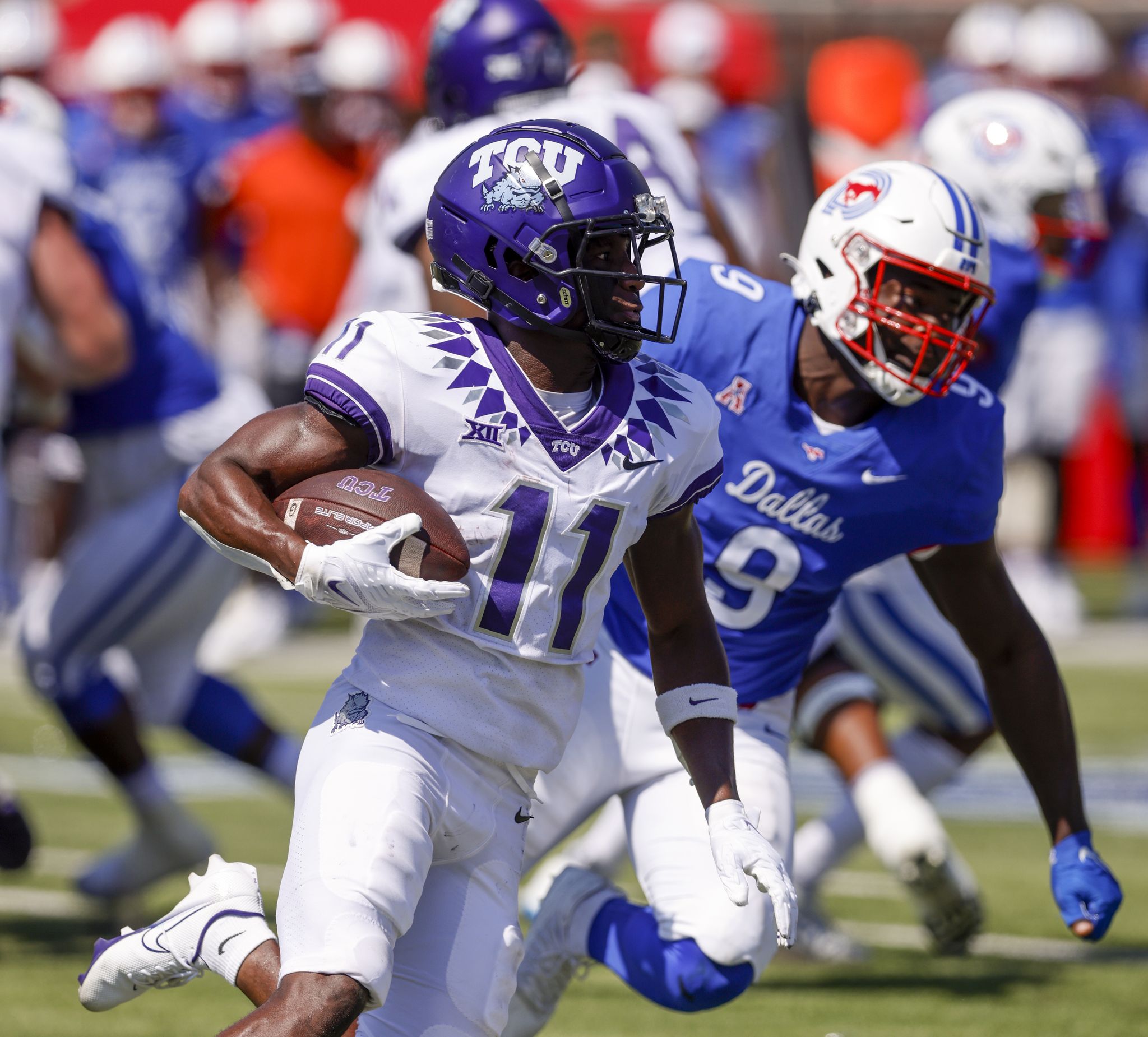 Derius Merius TCU wide receiver Derius Davis scores 80-yard TD vs. SMU