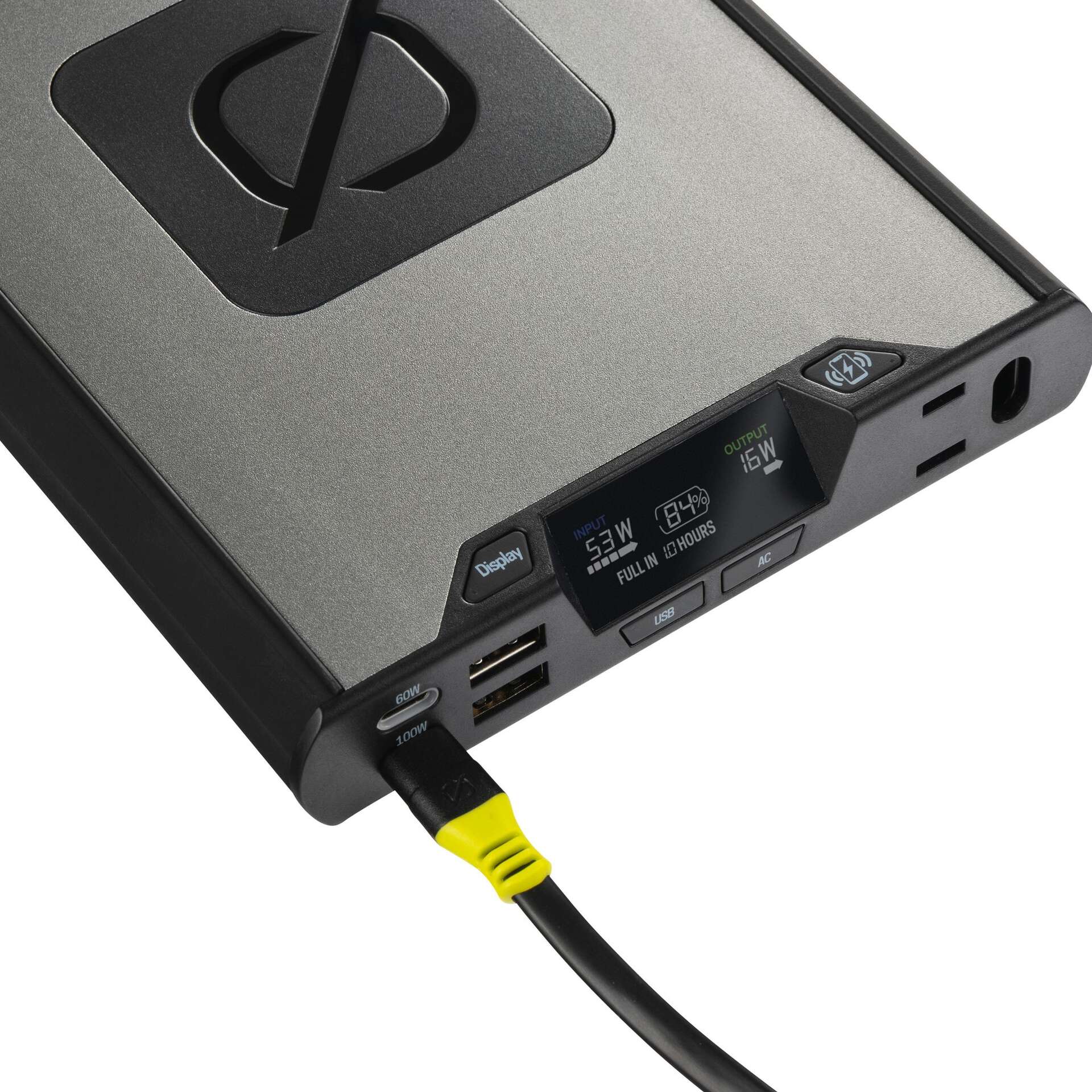 Power Bank Goal Zero Sherpa 100AC – 25.600 MAh, Ricarica Wireless Qi, USB-C PD E Inverter AC 110V