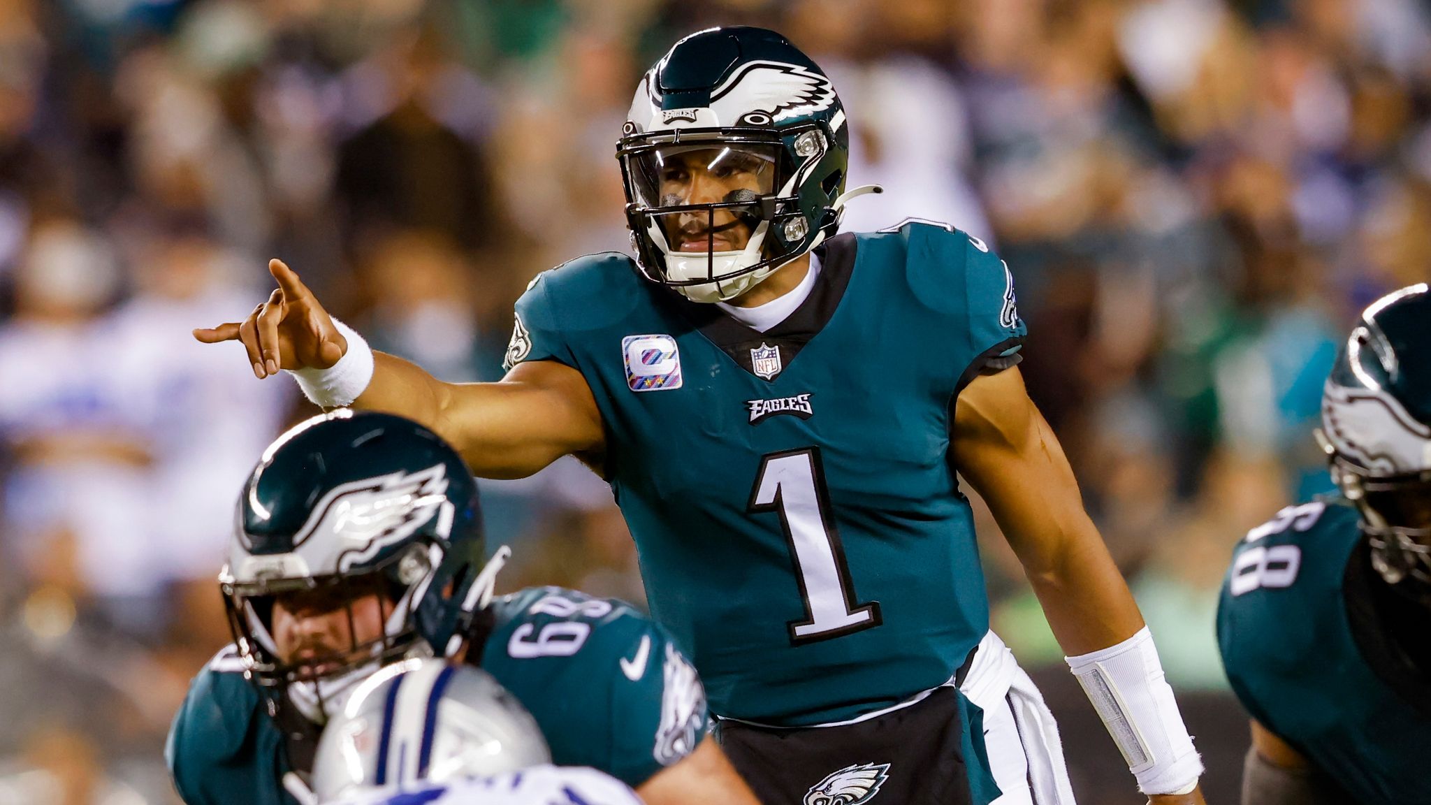 Eagles QB Jalen Hurts out vs. Cowboys, Kenny Pickett to start