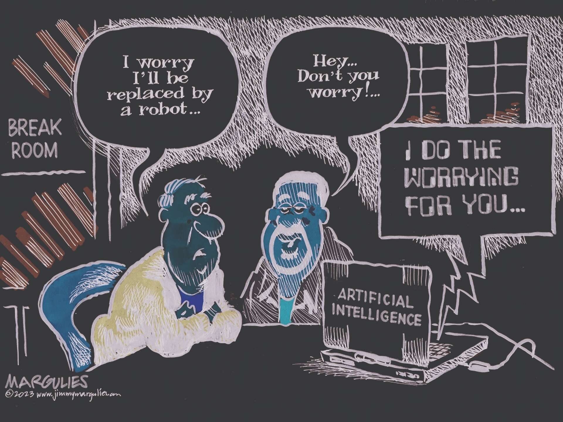 Algorithm News Cartoon Editorial cartoon: Artificial intelligence