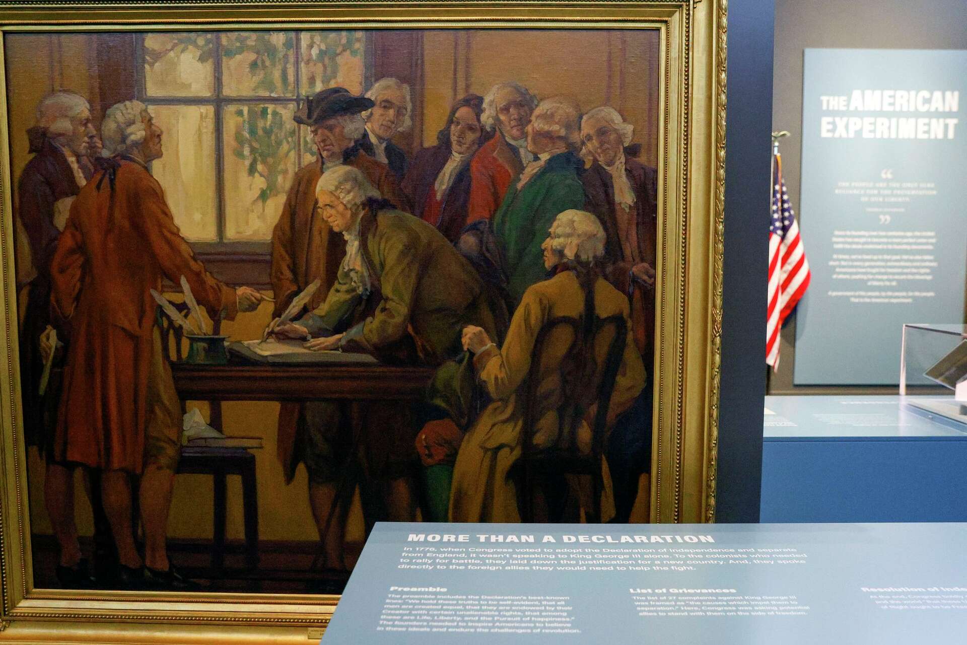 Replicas of historic documents go on display at the Bush Presidential ...