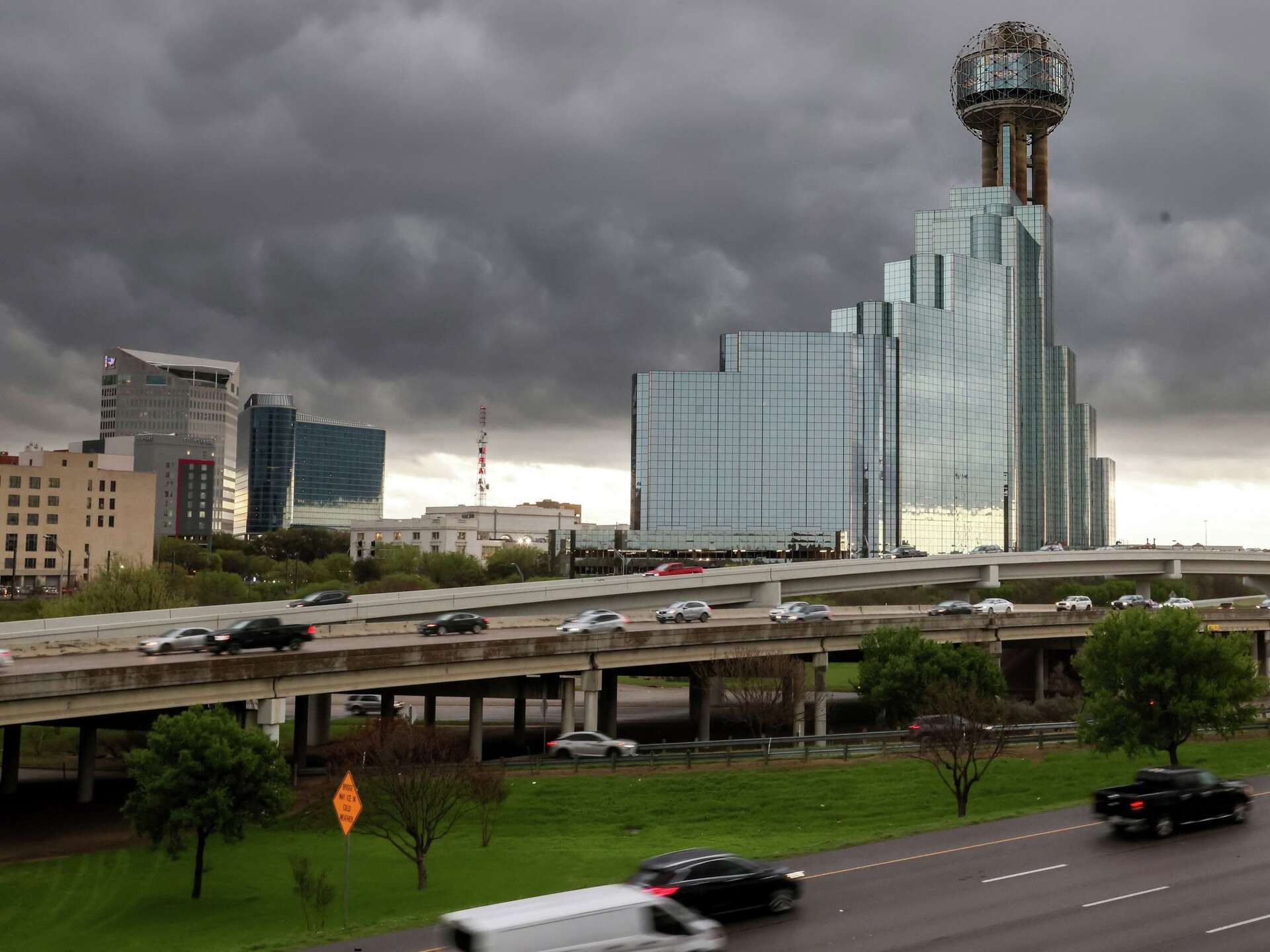 North Texas cities weather through severe storm warnings Sunday