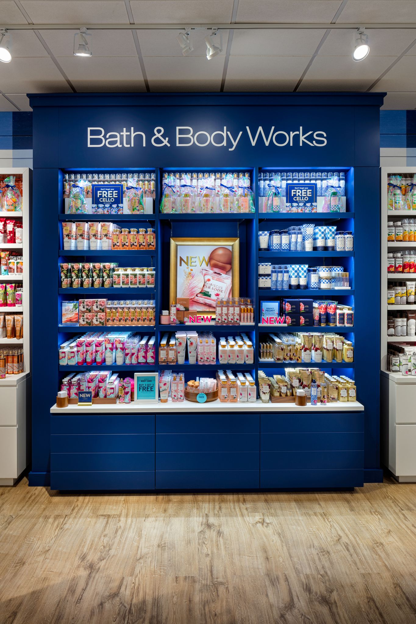Croft Body Works Sign Bath & Body Works eyes Buff City Soap's laundry customers