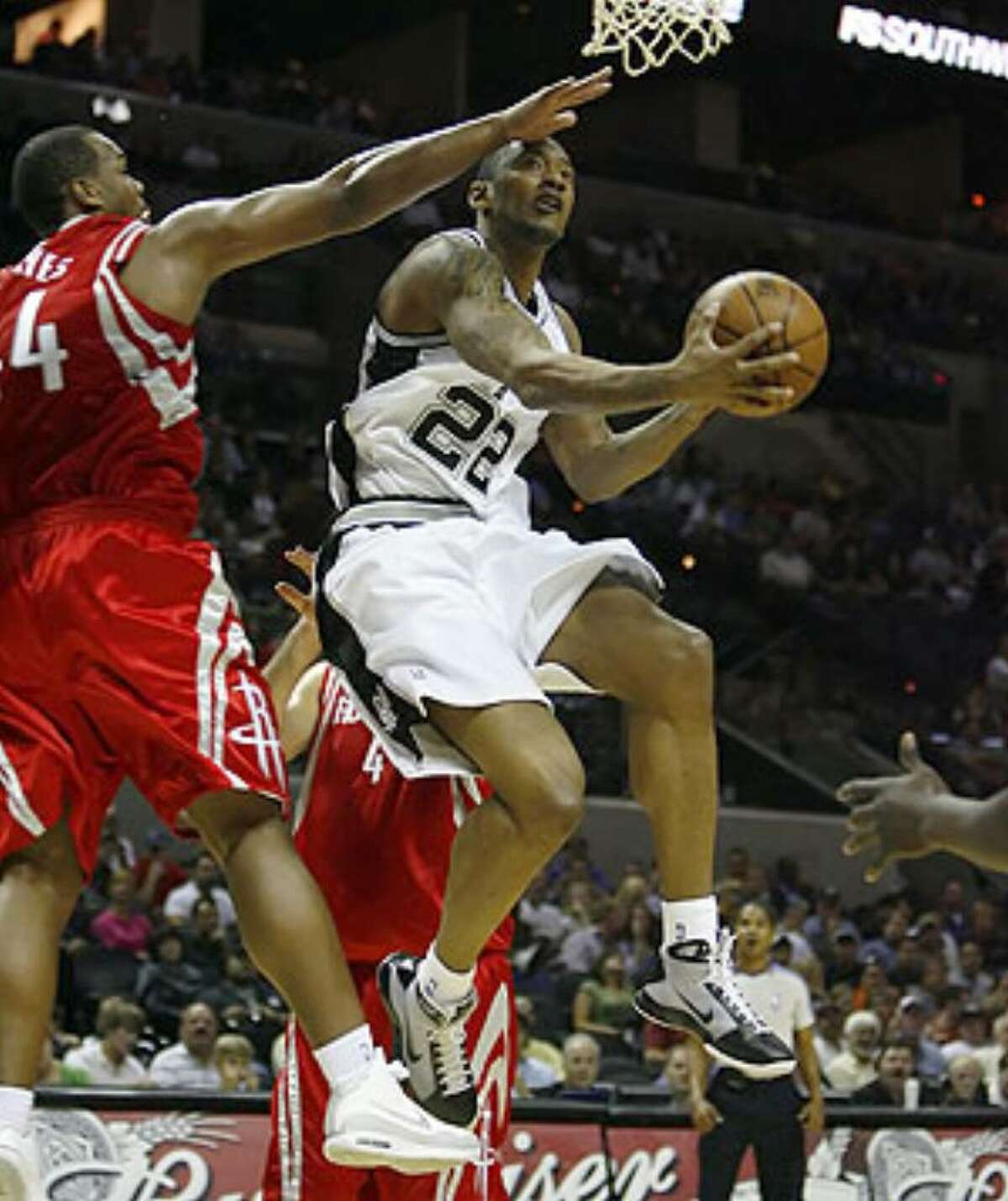 Marcus Haislip, a 6-foot-10 power forward, signed with the Spurs in July and has a guaranteed contract.
