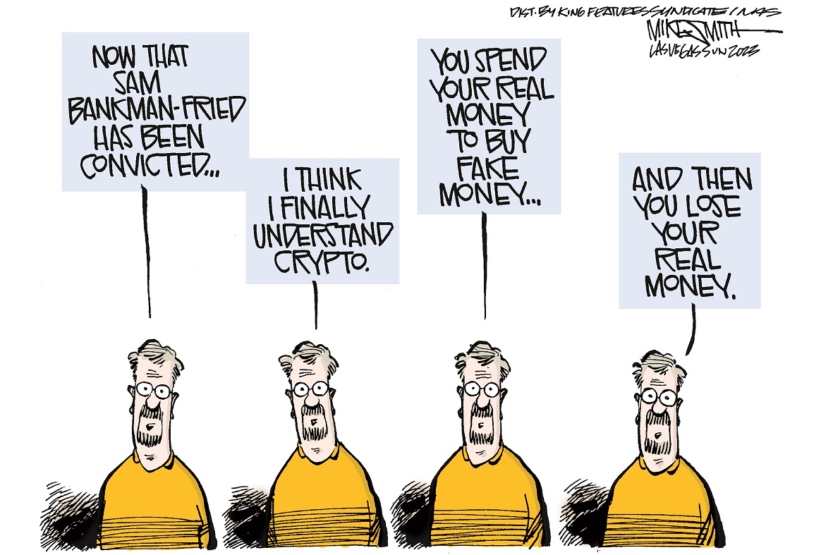 Tokenism In Cartoons Sam Bankman-Fried and the cryptocurrency mess: Editorial cartoon