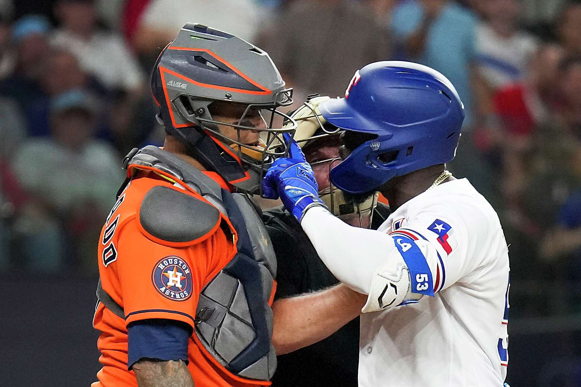 How has the Rangers-Astros rivalry gone over the years?