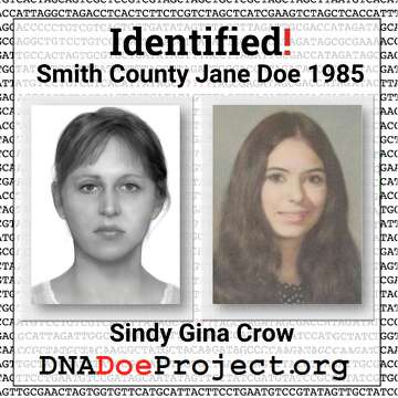 East Texas Jane Doe identified using DNA almost 40 years later