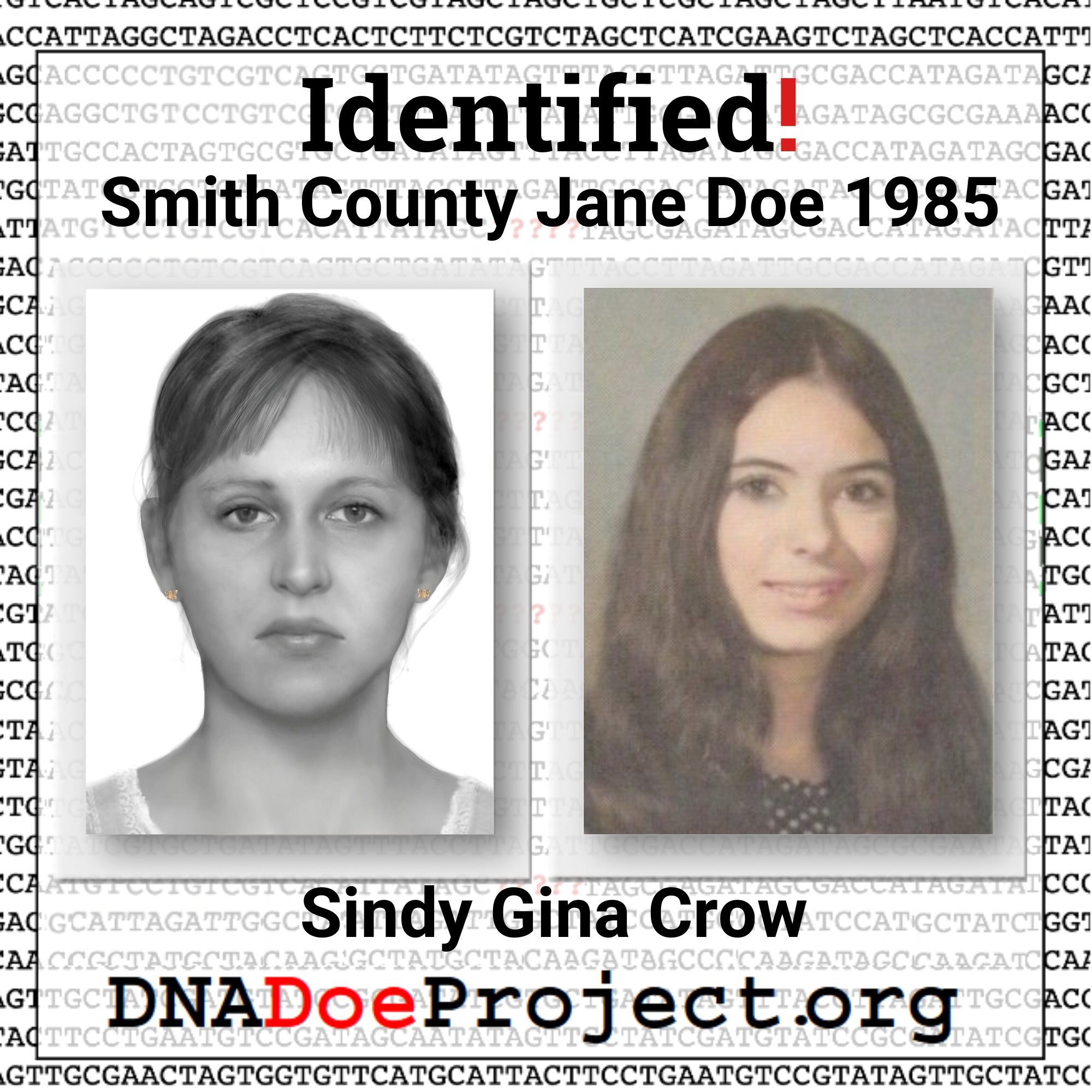 East Texas Jane Doe identified using DNA almost 40 years later