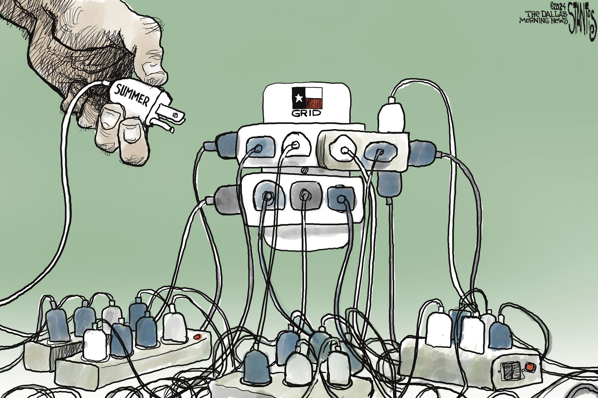 Editorial cartoon: Texas power grid