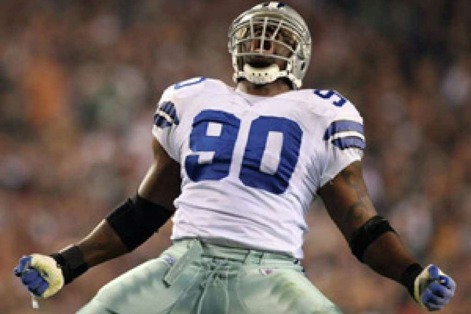 Dallas Cowboys linebacker Bradie James sacks Philadelphia Eagles