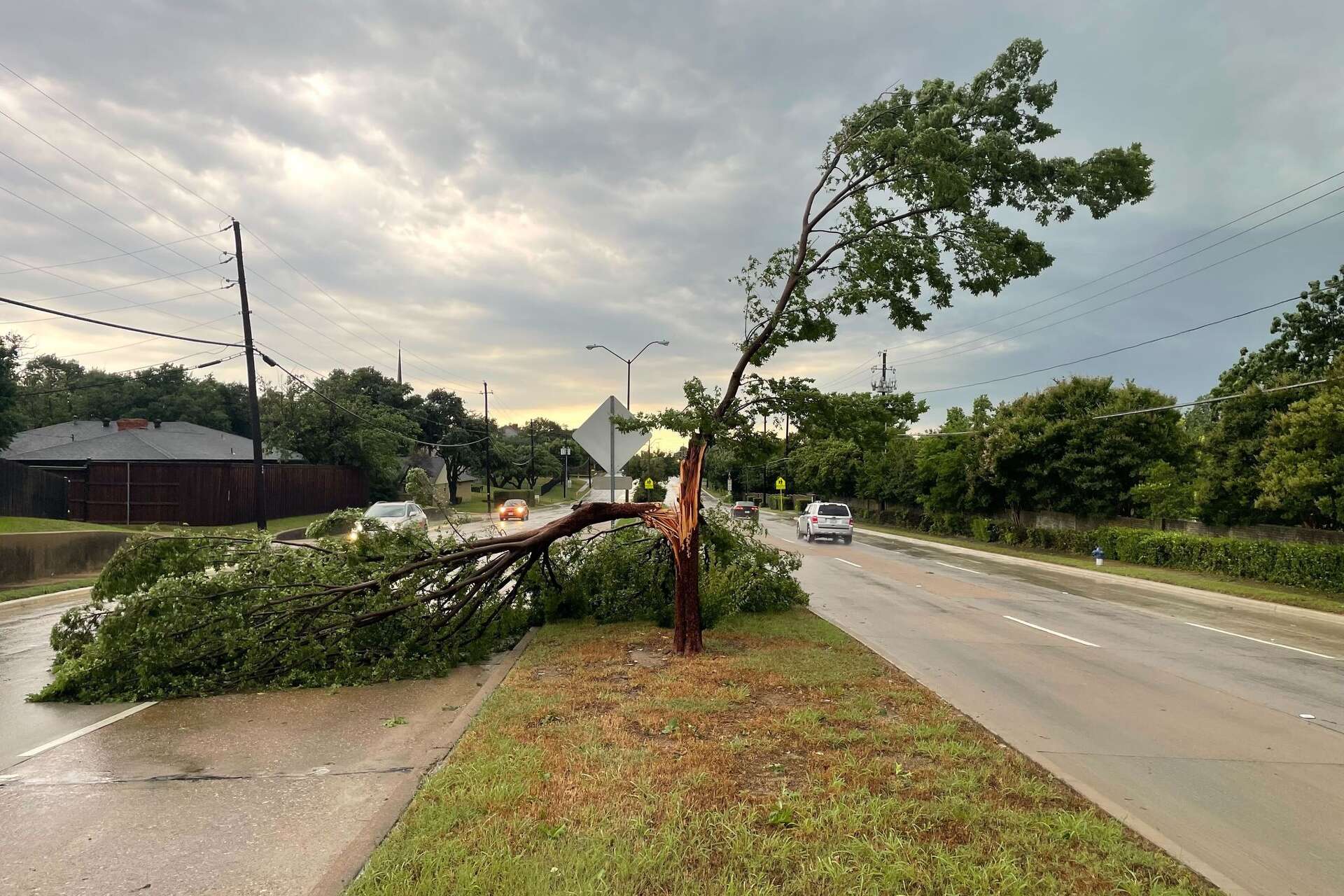 Flooding and debris block roads across North Texas after severe storms